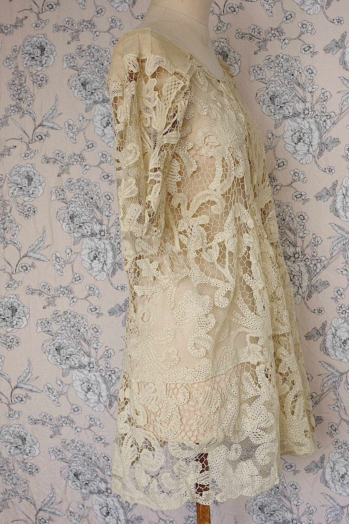 アンティークレース羽織　vêtement antique 羽織　素材