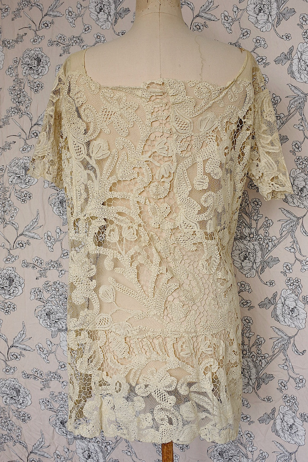 アンティークレース羽織　vêtement antique 羽織　素材