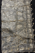 アンティークレース　dentelle ancienne　シルク糸刺繍　クロス