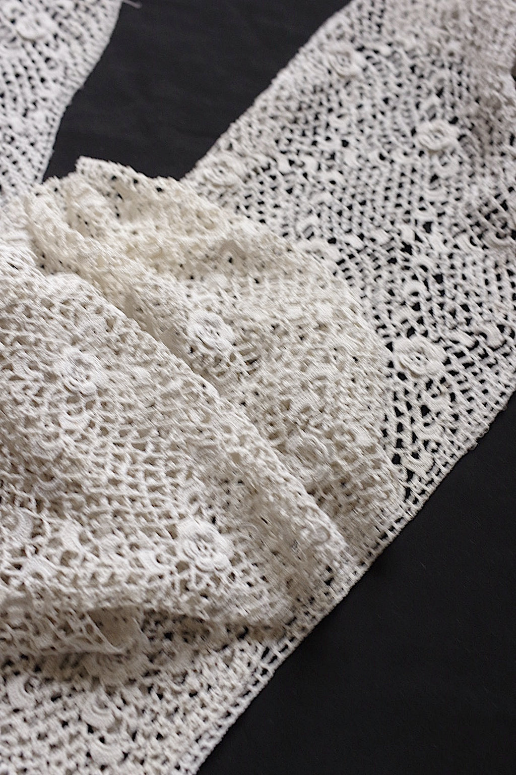 アンティークレース　dentelle ancienne　クロシェレース　素材用