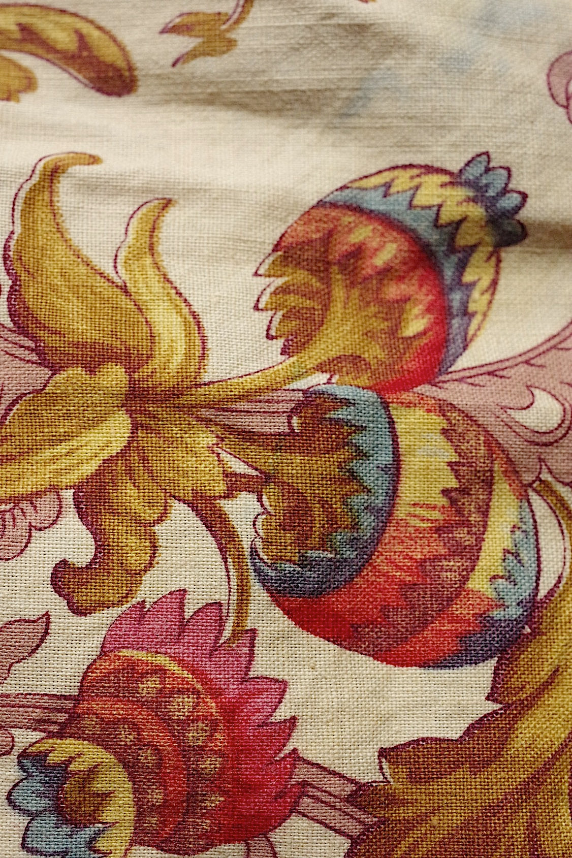 アンティーク生地　antique tissu トワル　2　