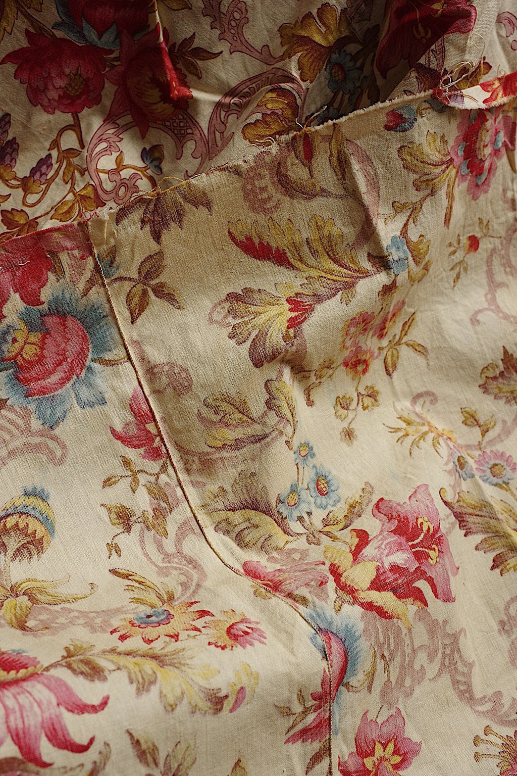 アンティーク生地　antique tissu トワル　2　