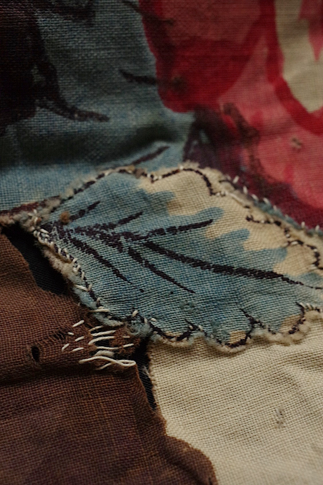 アンティーク生地　antique tissu トワル　3