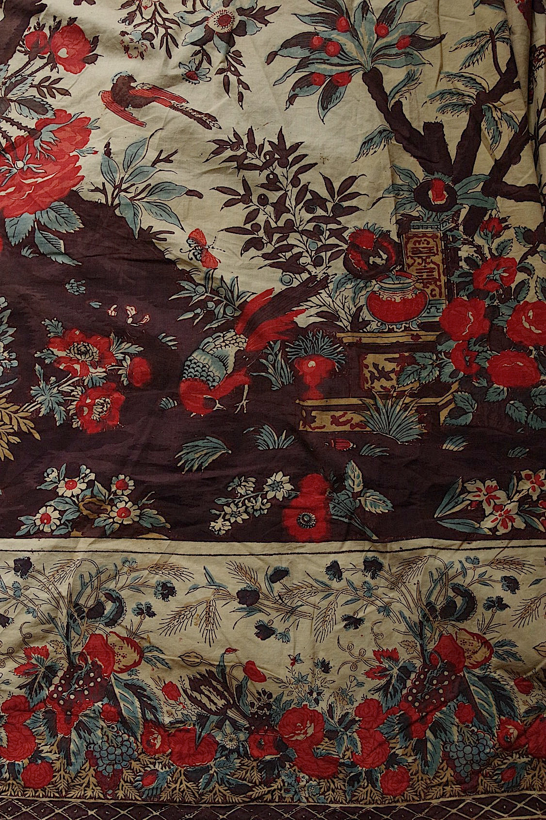 アンティーク生地　antique tissu トワル　3