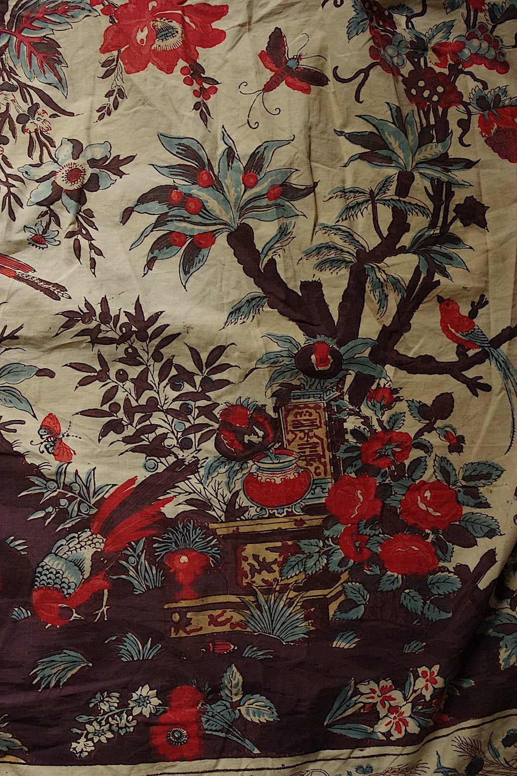アンティーク生地　antique tissu トワル　3