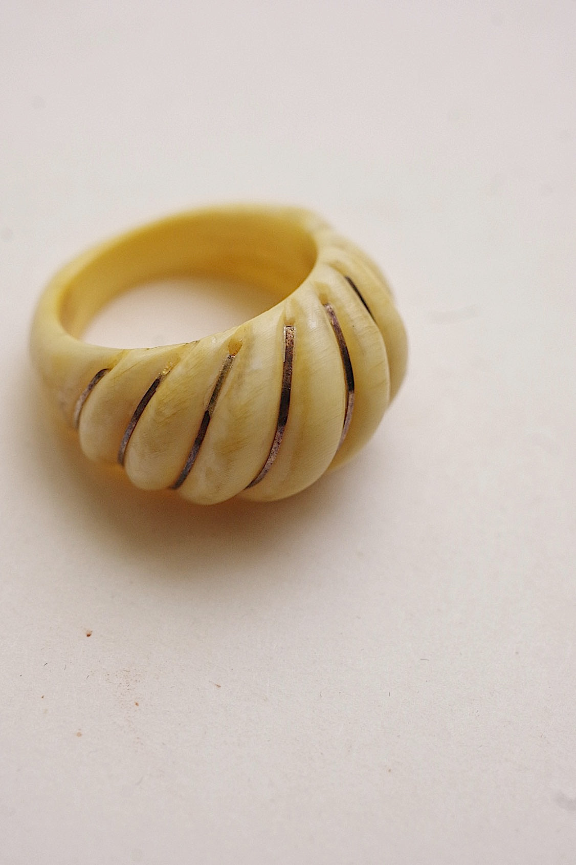 アンティークリング　bague ancien ゴールドライン