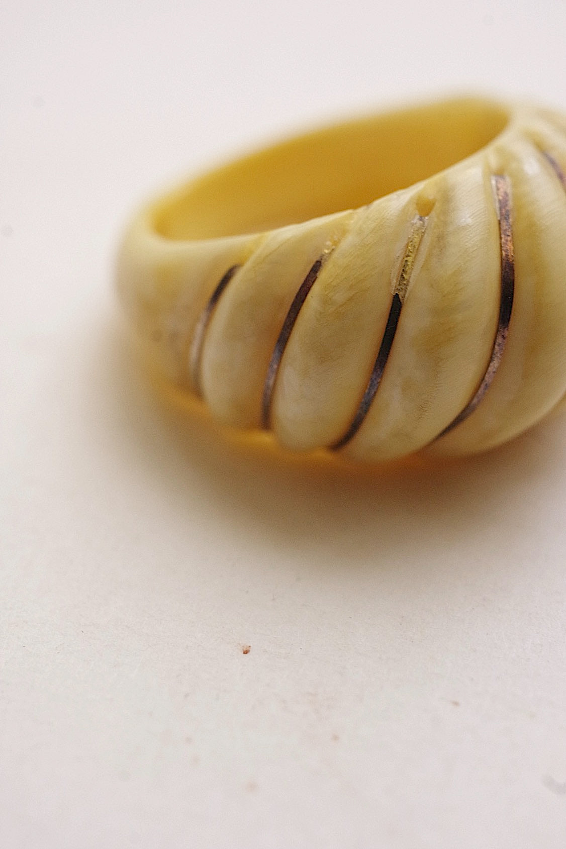 アンティークリング　bague ancien ゴールドライン