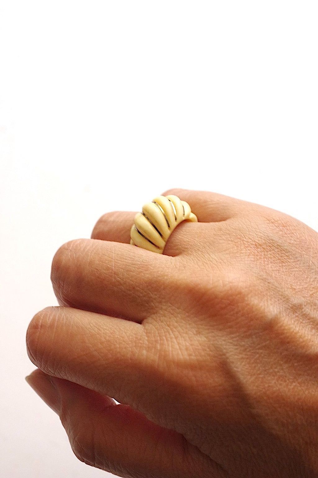 アンティークリング　bague ancien ゴールドライン
