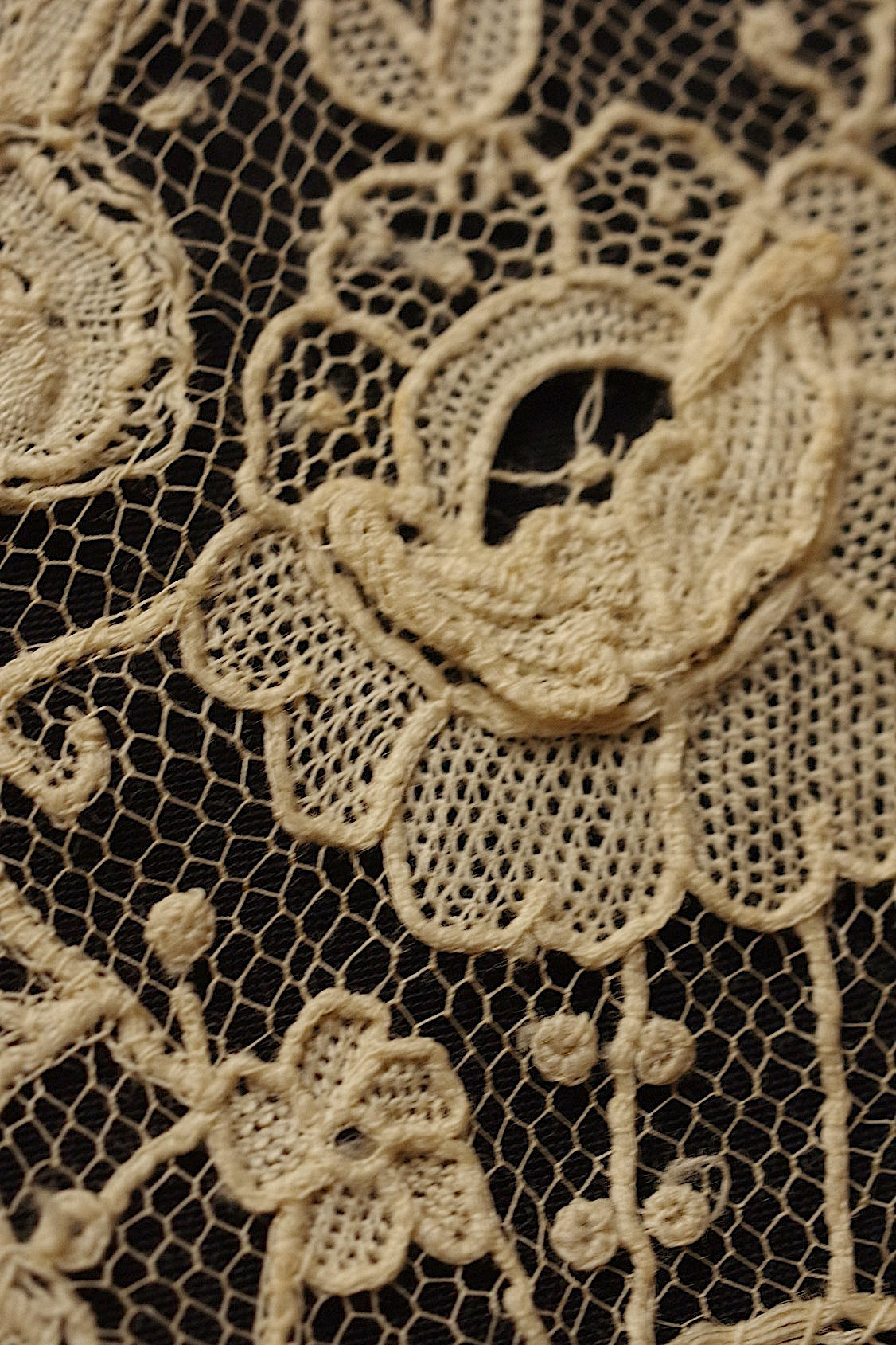 アンティークレース　dentelle ancienne　アランソン＋ブリュクセル ハギレ