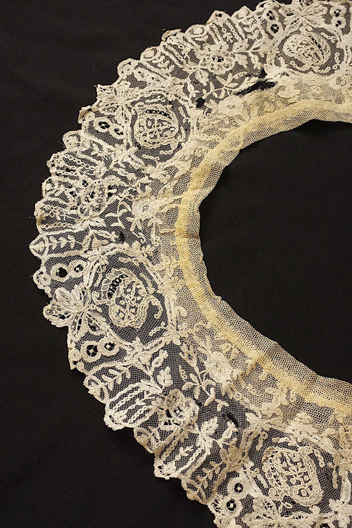 アンティークレース　dentelle ancienne　アプリカッション　ブリュクセルMIX