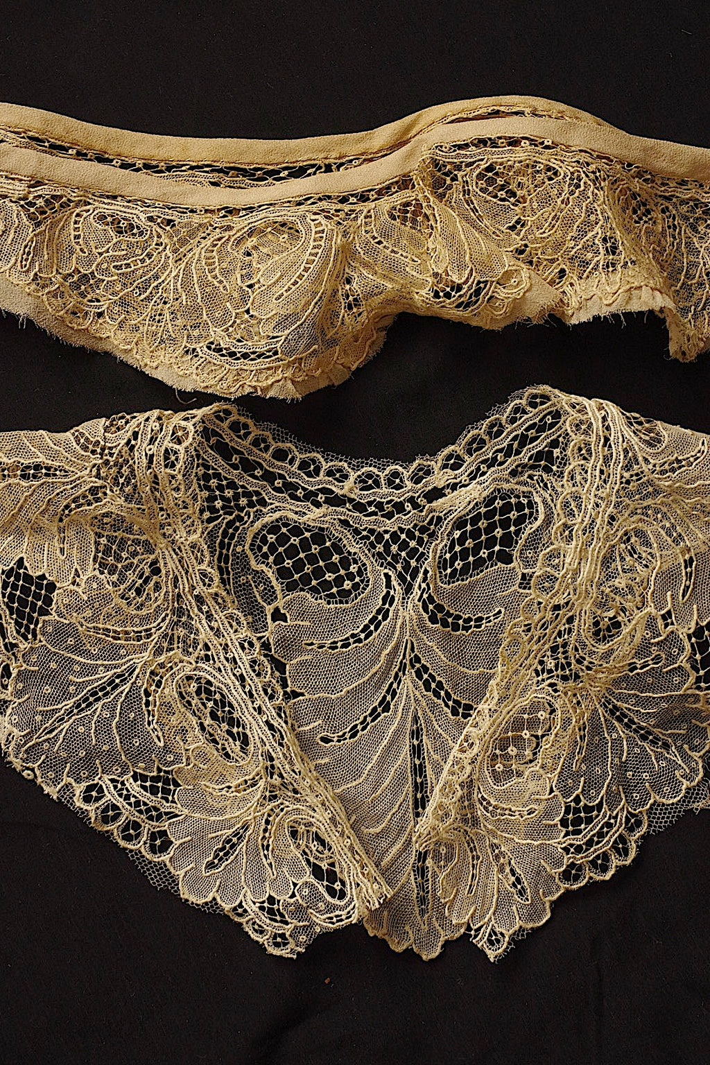 アンティークレース　dentelle ancienne　ブリュクセルレース　ハギレlot