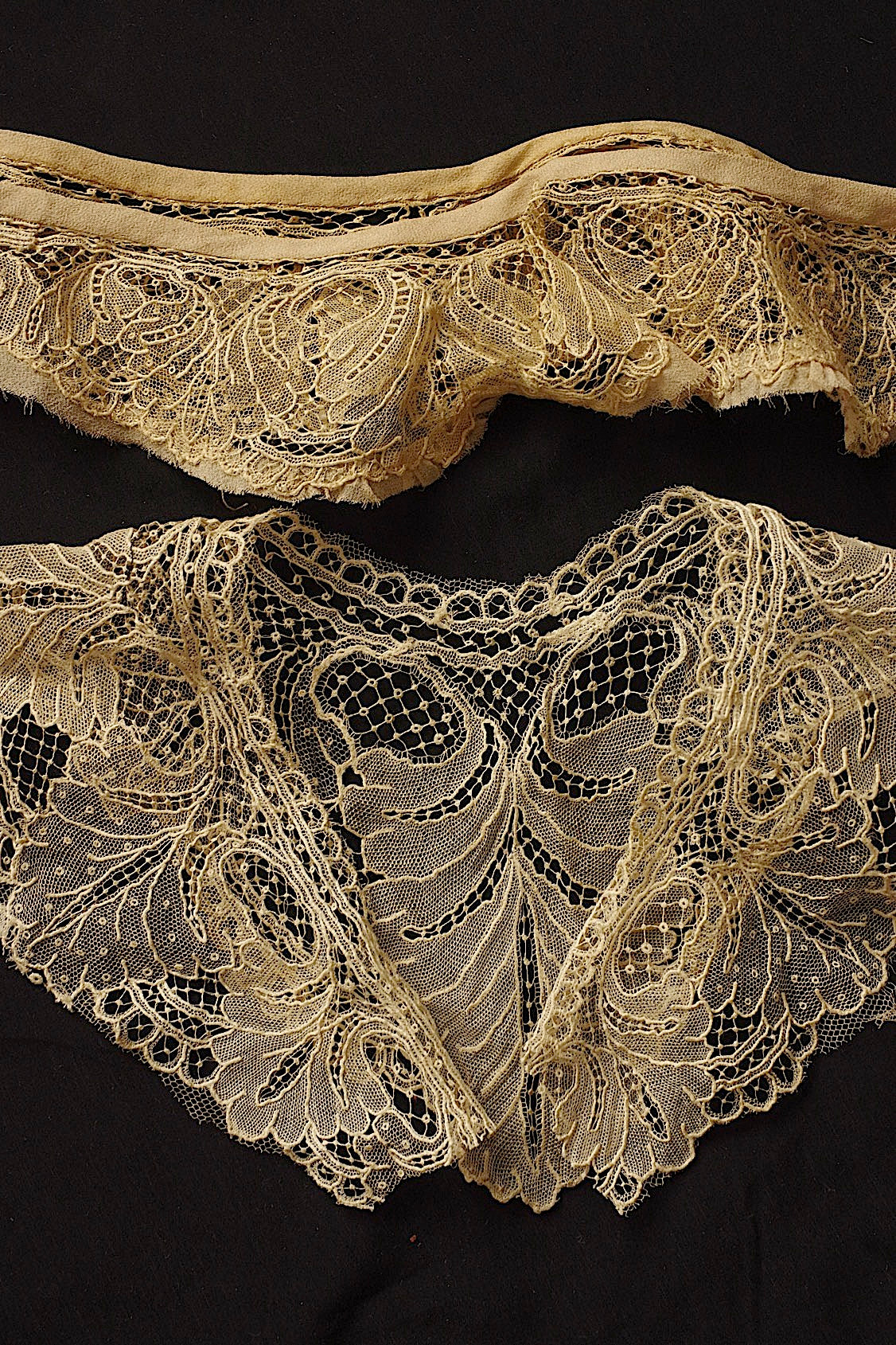 アンティークレース　dentelle ancienne　ブリュクセルレース　ハギレlot