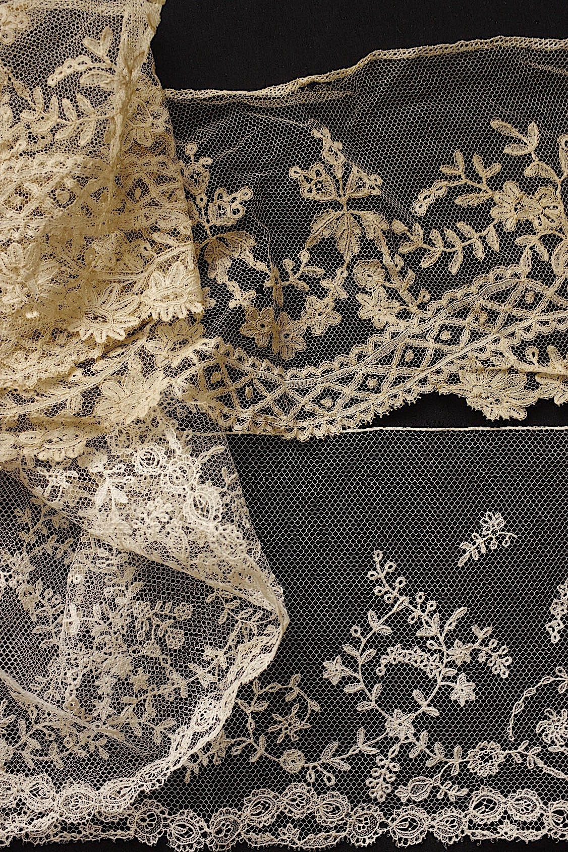 アンティークレース　dentelle ancienne　アプリカッションアングレテール　アプリカッションブリュクセル　lot