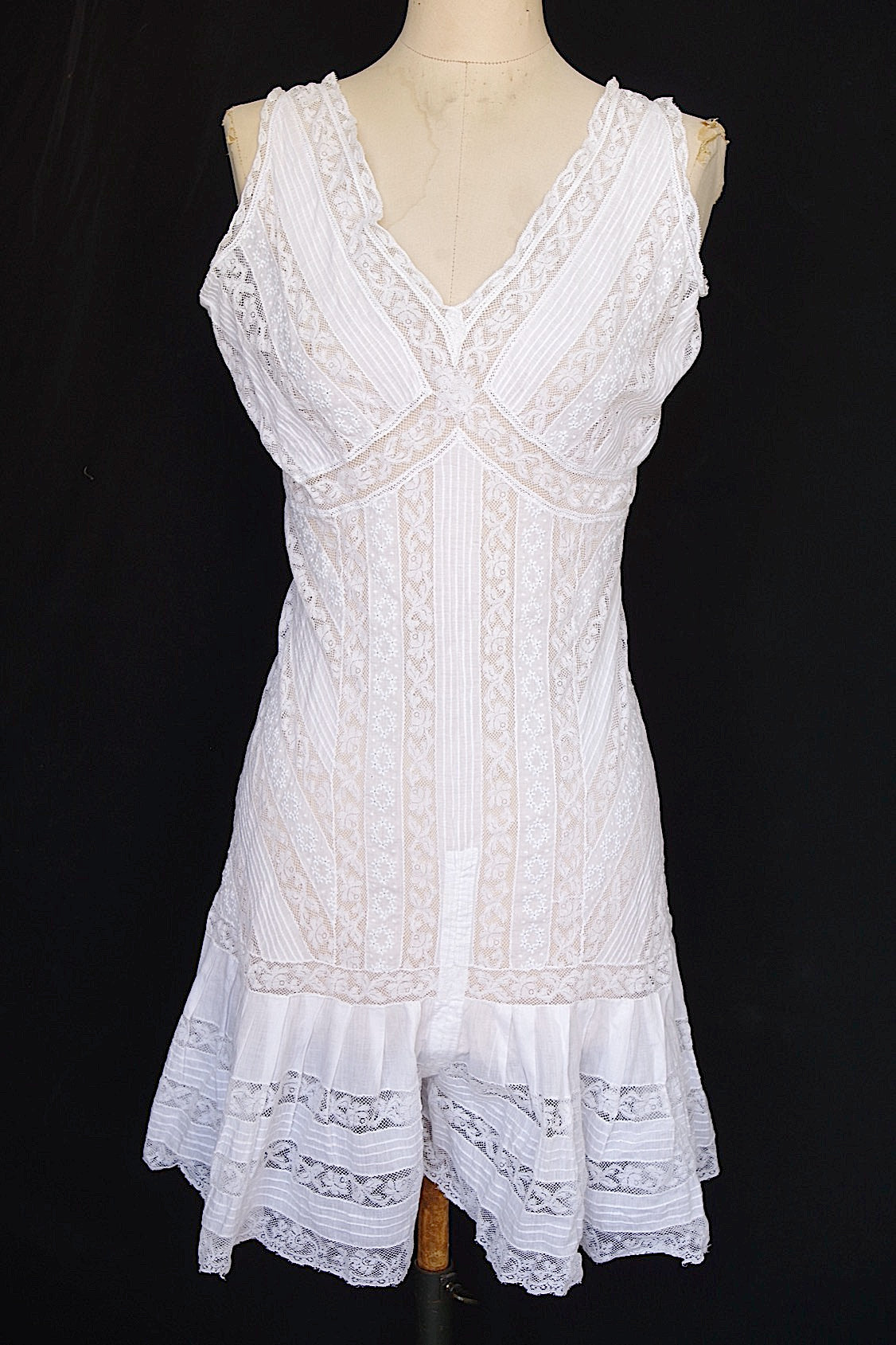 アンティークレースコンビネゾン　vêtement antique dress2