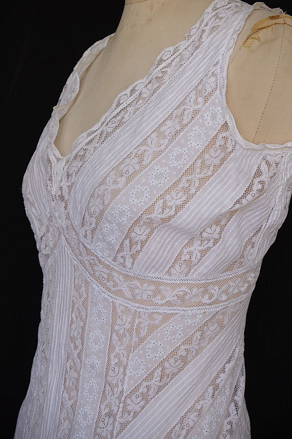 アンティークレースコンビネゾン　vêtement antique dress2