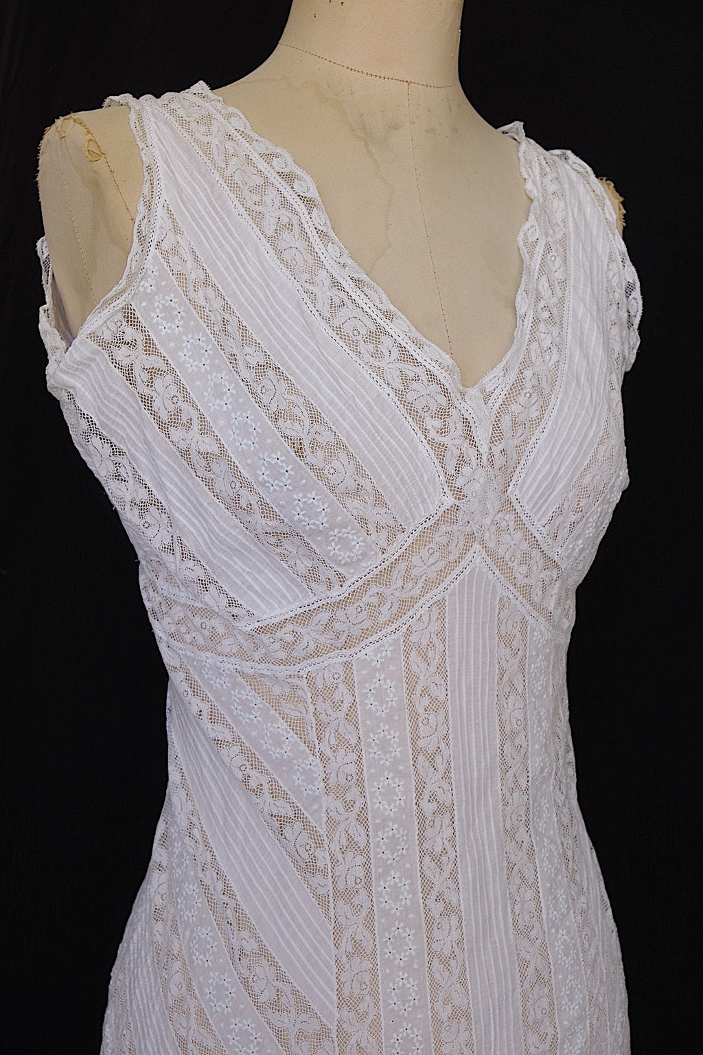 アンティークレースコンビネゾン　vêtement antique dress2