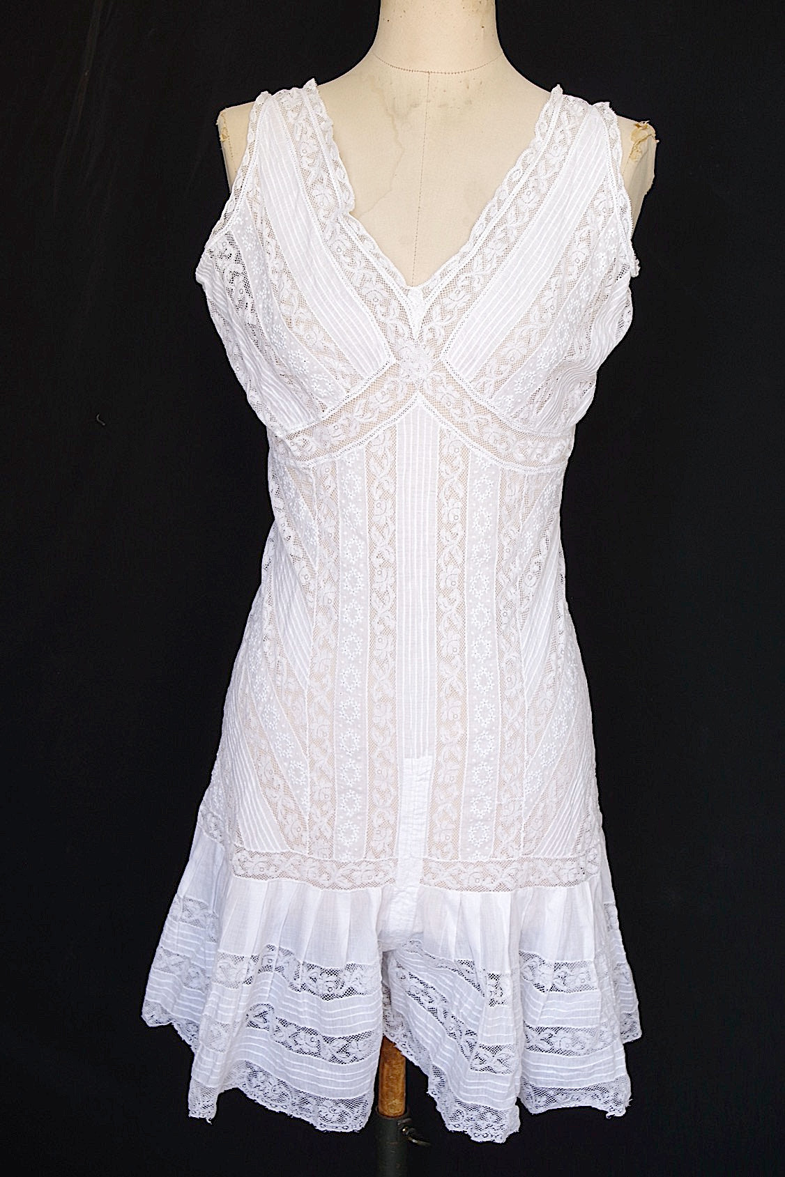 アンティークレースコンビネゾン　vêtement antique dress2
