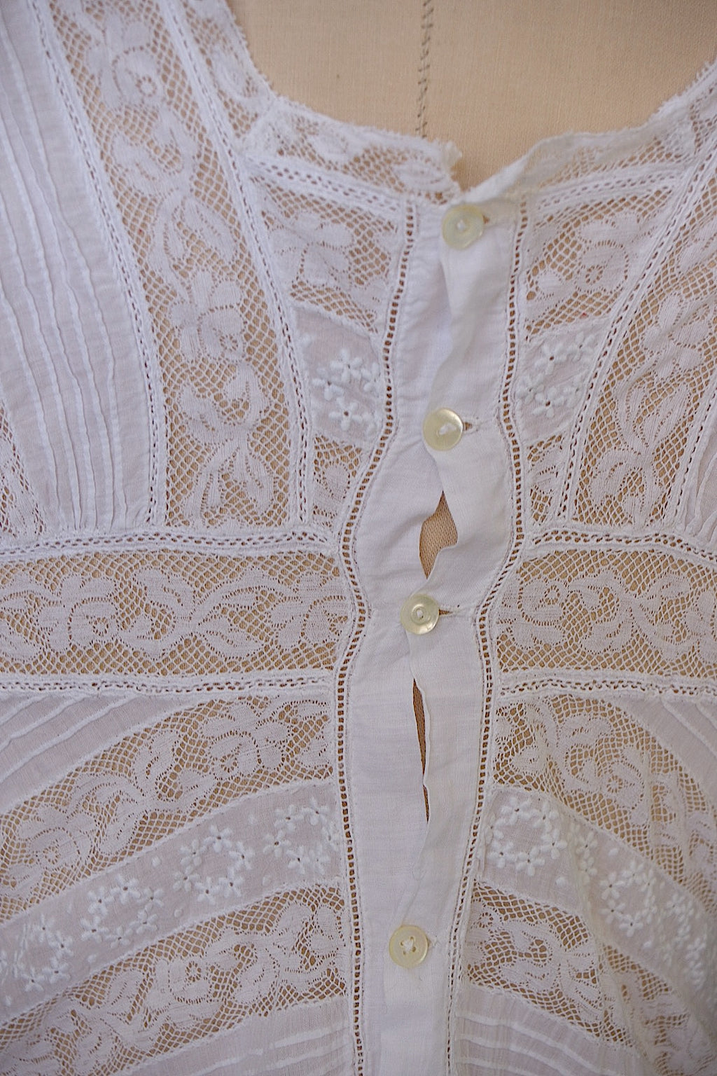 アンティークレースコンビネゾン　vêtement antique dress2