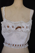 アンティークレーストップス　vêtement antique　tops リボン付き
