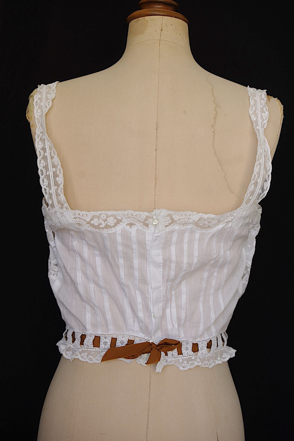 アンティークレーストップス　vêtement antique　tops リボン付き
