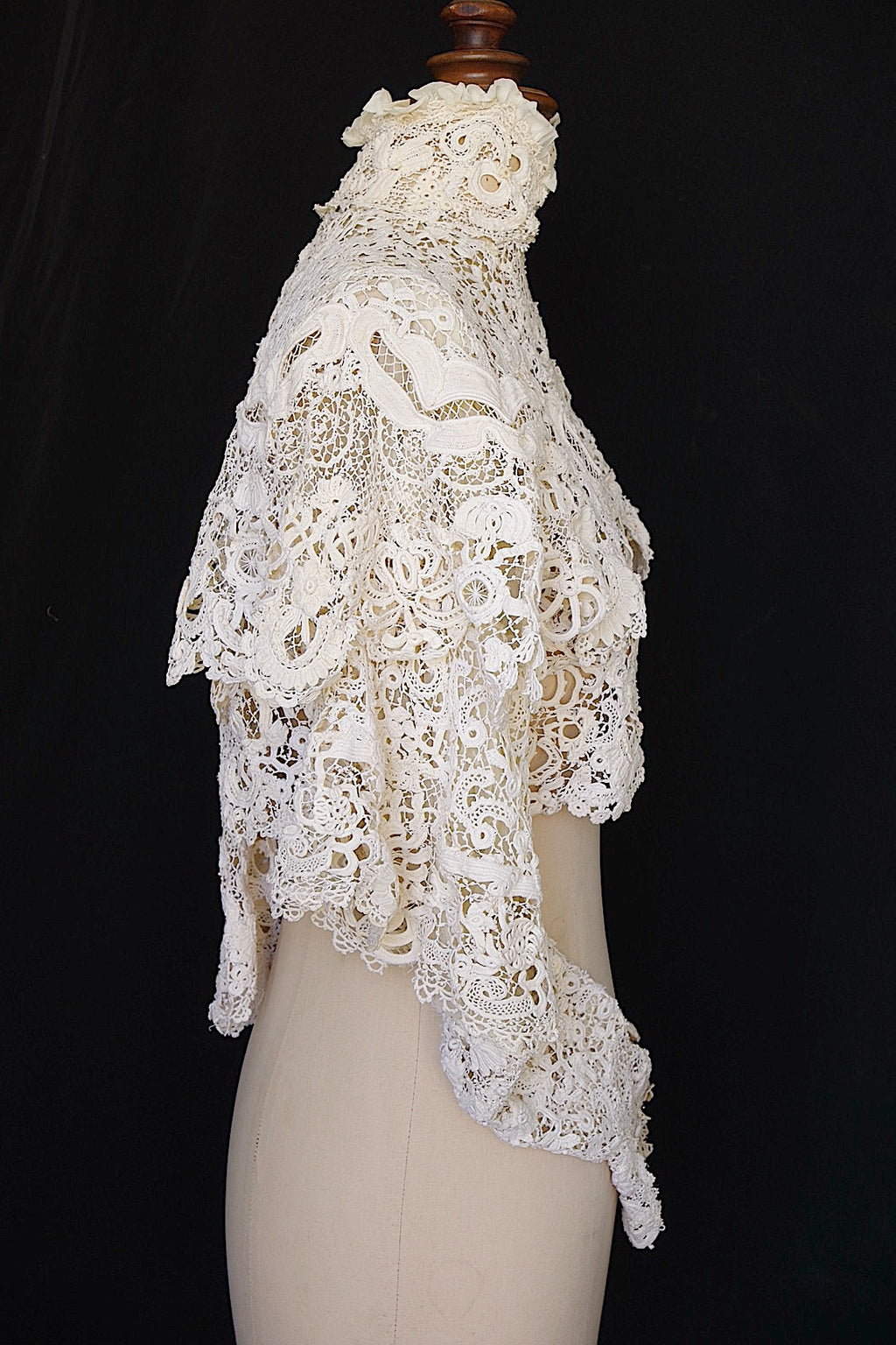 アンティーククロシェジレ　vêtement antique crochet veste