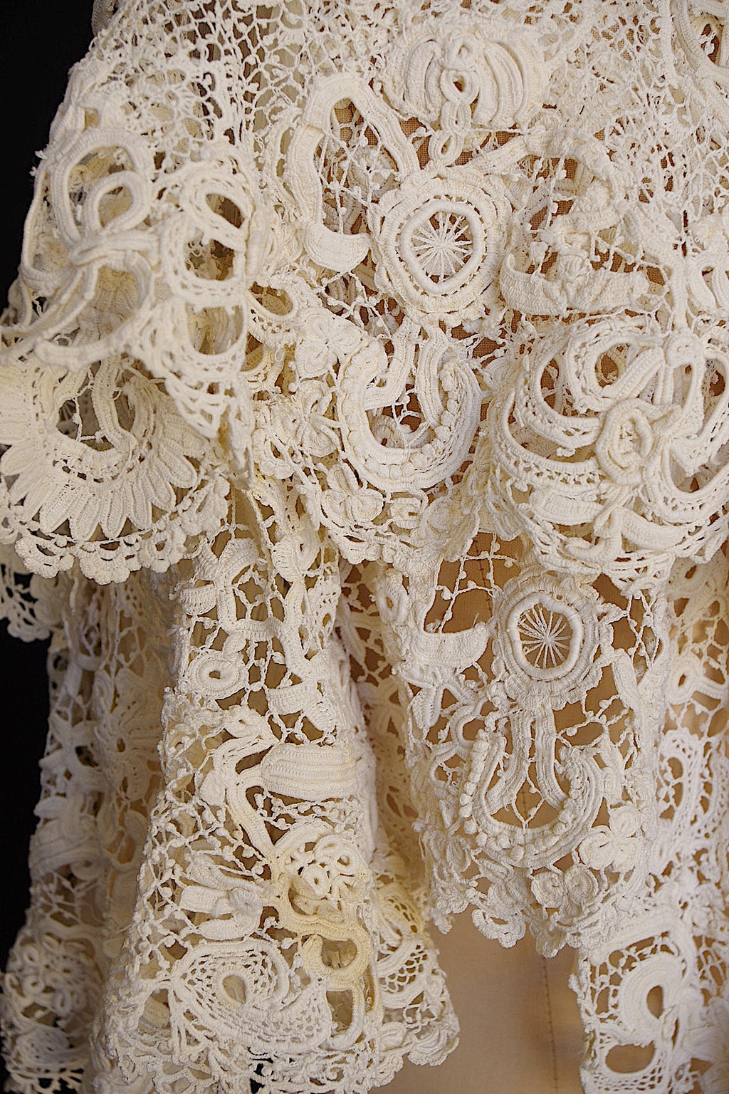 アンティーククロシェジレ　vêtement antique crochet veste