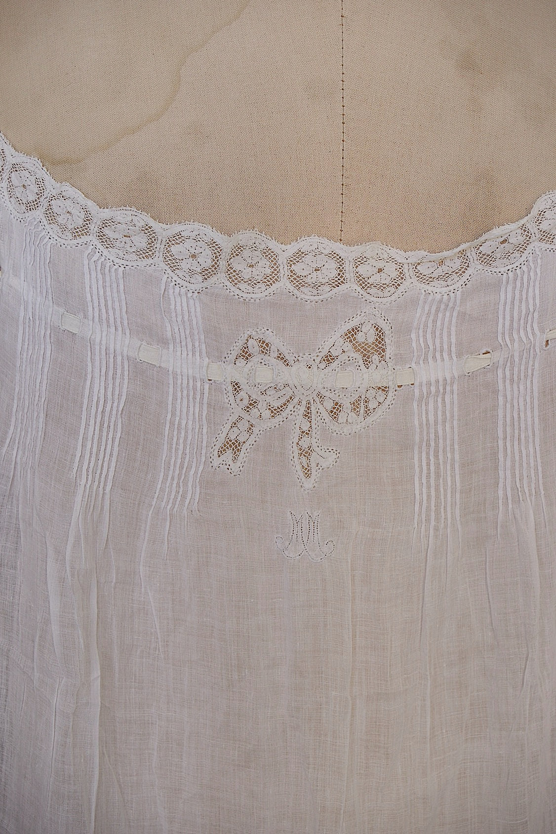 アンティークレースワンピース素材用　vêtement　antique dress lot