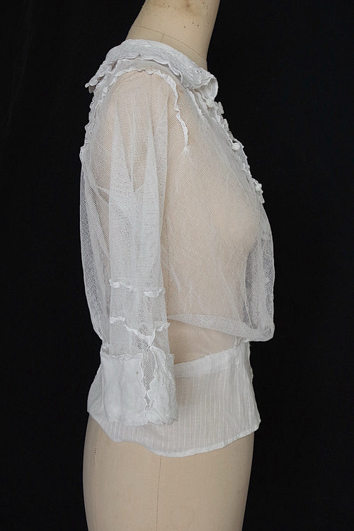 Antique lace blouse, antique blouse 2