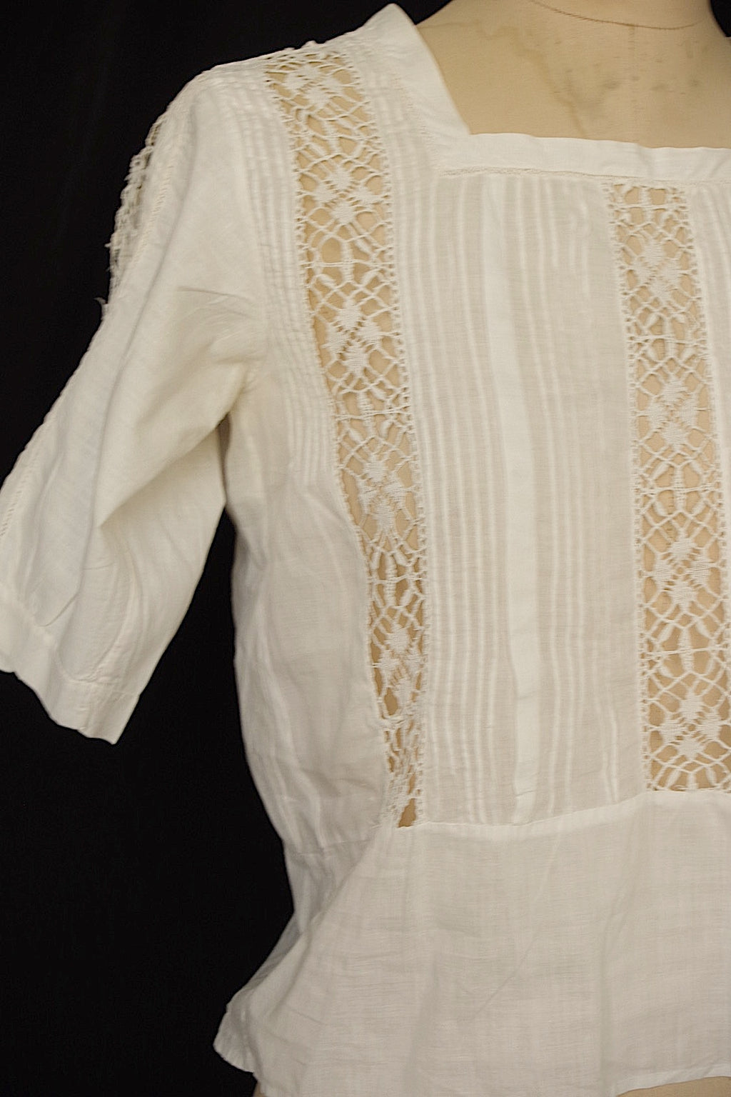 アンティークレースブラウス　vêtement　antique blouse3