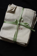 Serviette de table ancienne en damas