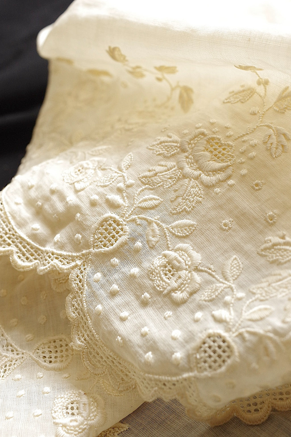 アンティークレース　dentelle ancienne 刺繍