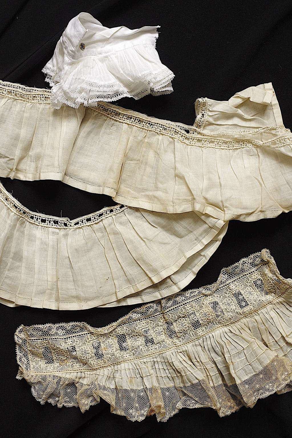アンティークレース　dentelle ancienneプリーツ回収品lot
