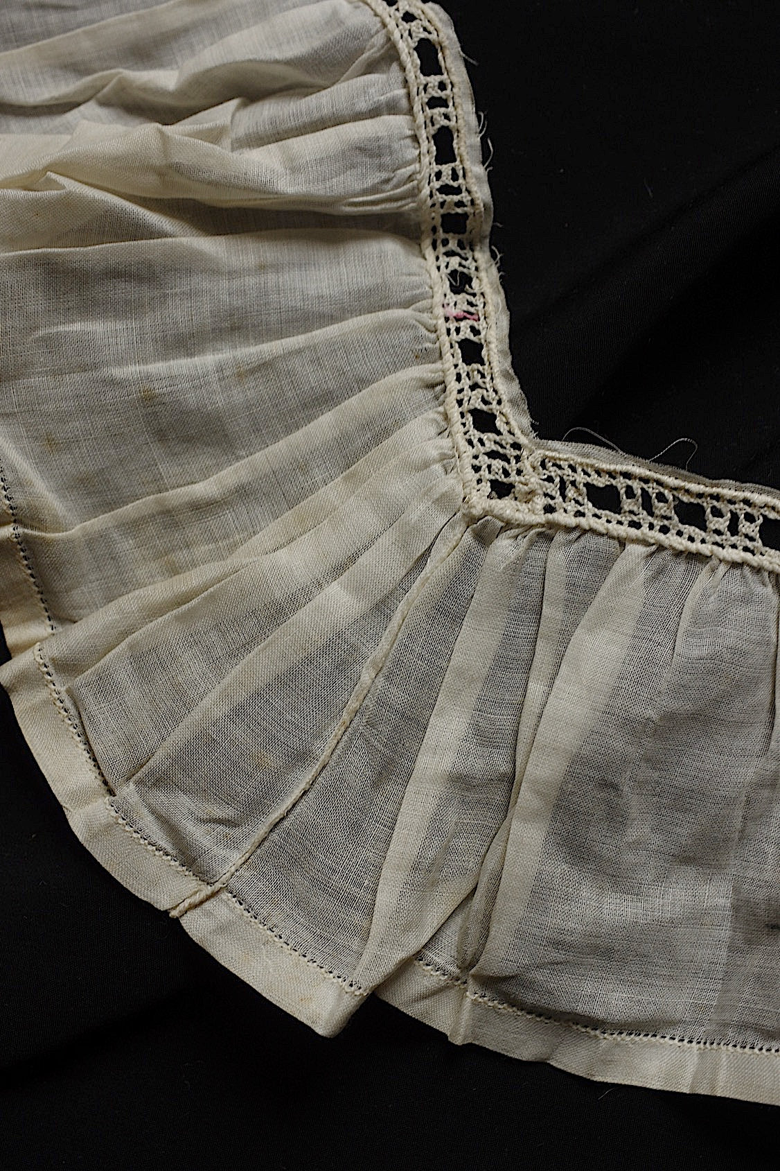 アンティークレース　dentelle ancienneプリーツ回収品lot