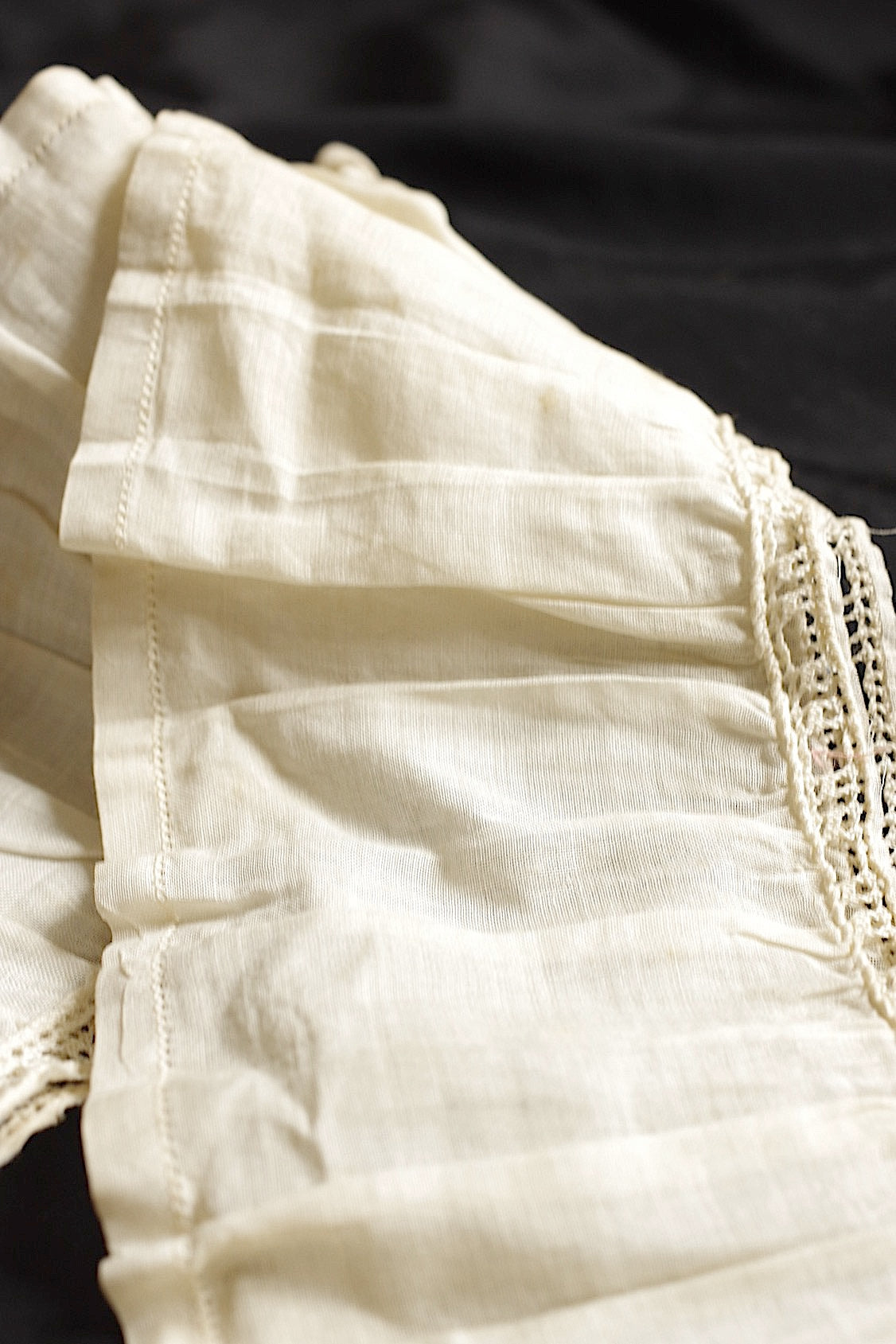 アンティークレース　dentelle ancienneプリーツ回収品lot