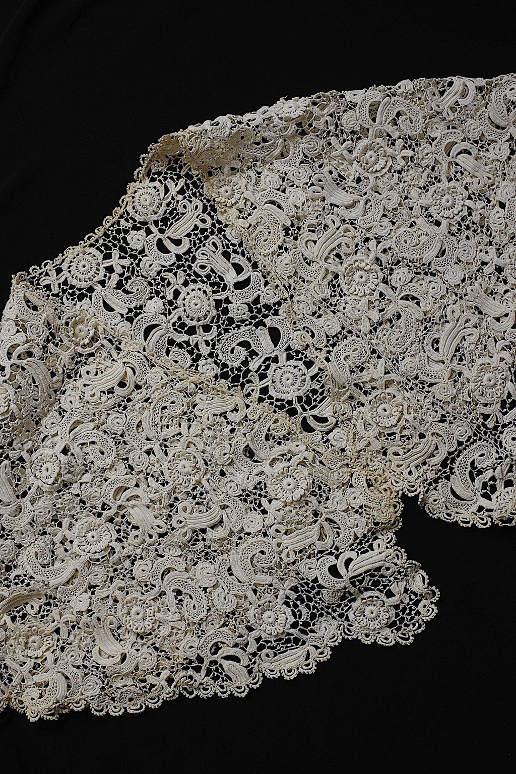 アンティークレース　dentelle ancienne　クロシェケープ