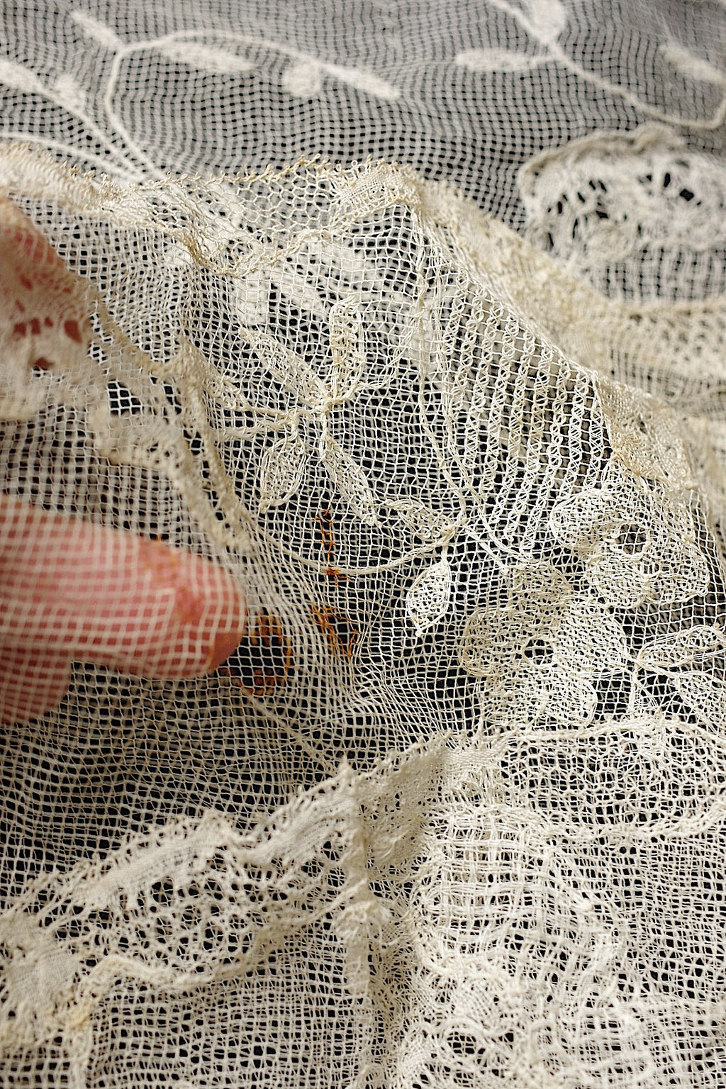 アンティークレース　dentelle ancienne　レースショール