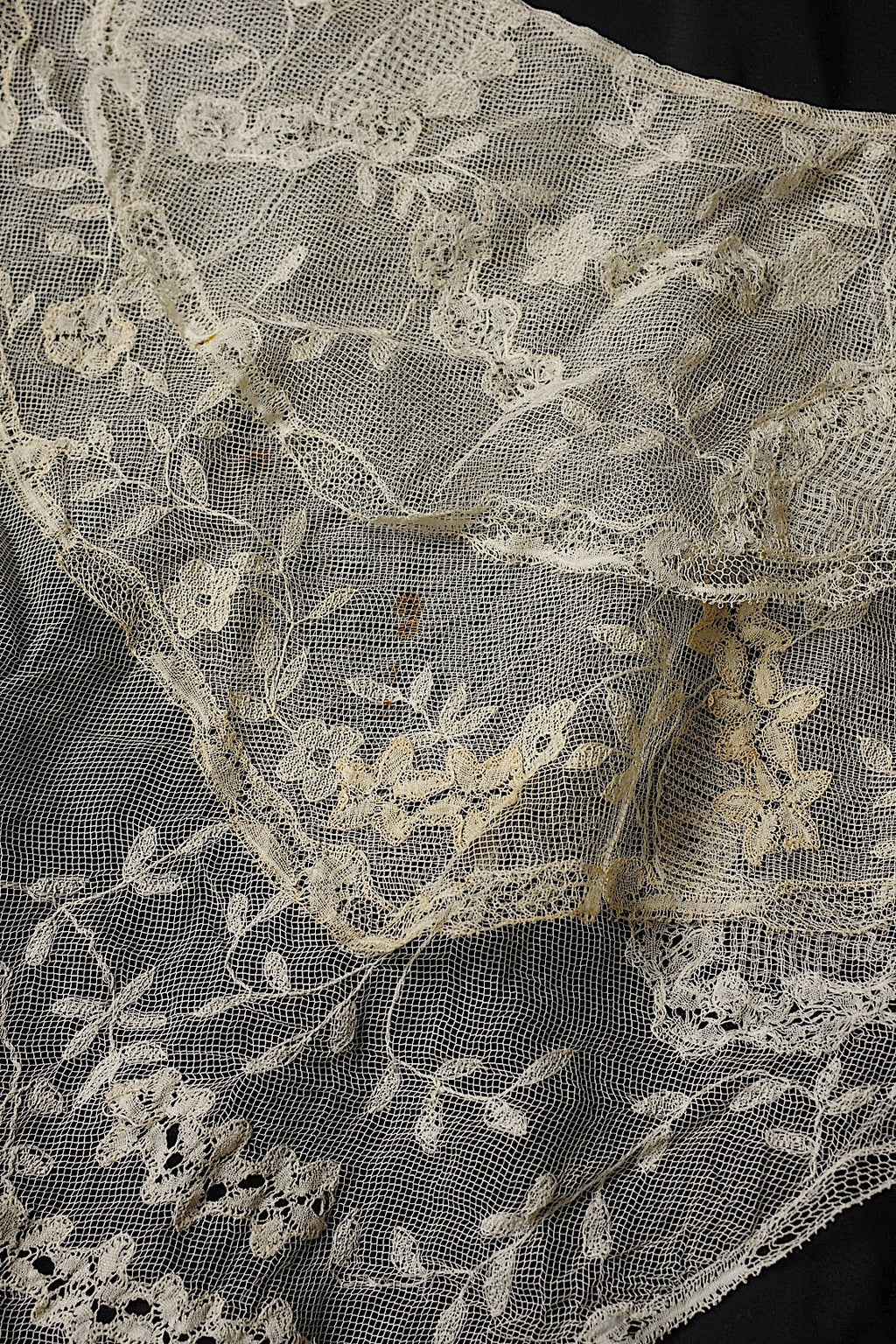 アンティークレース　dentelle ancienne　レースショール
