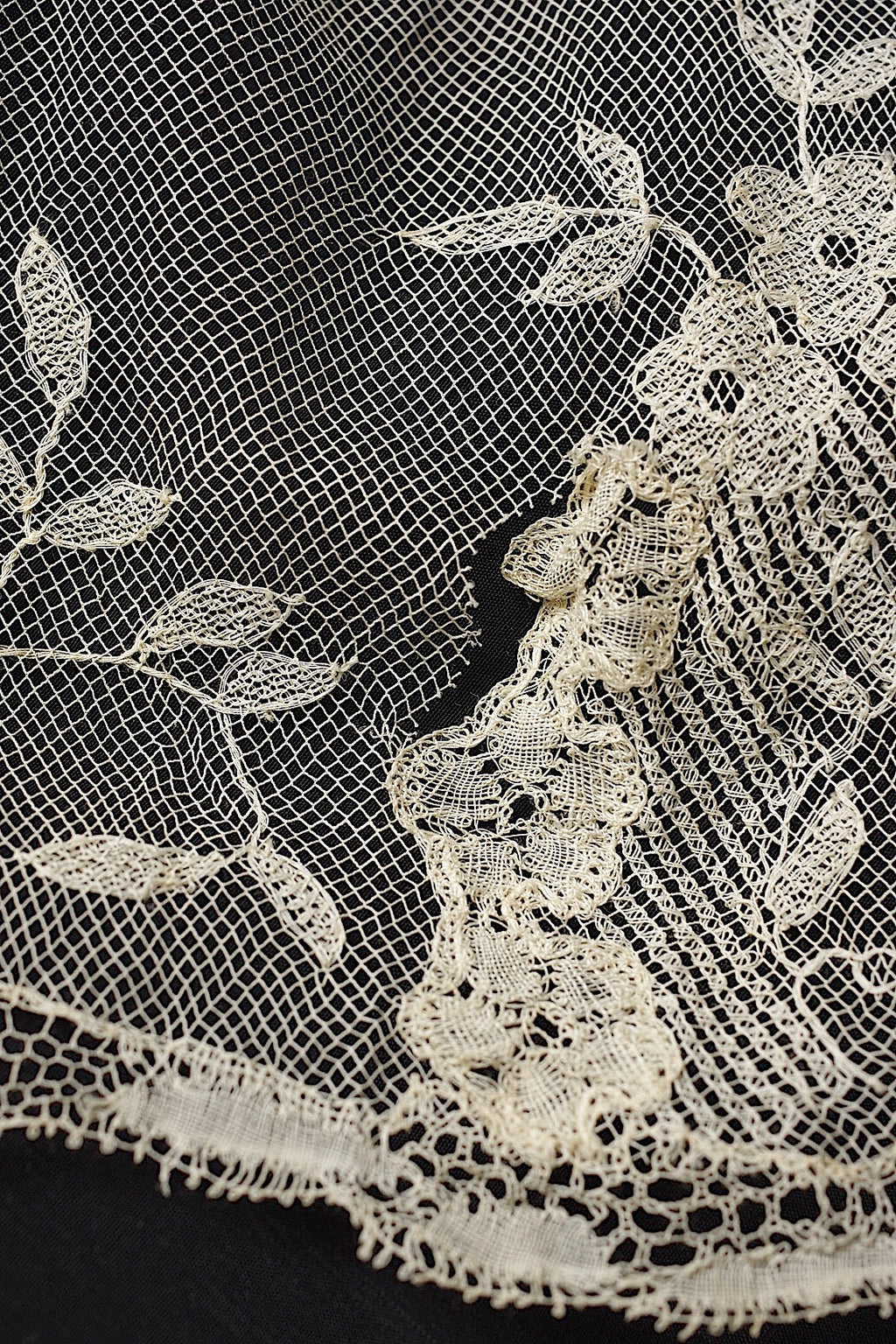 アンティークレース　dentelle ancienne　レースショール