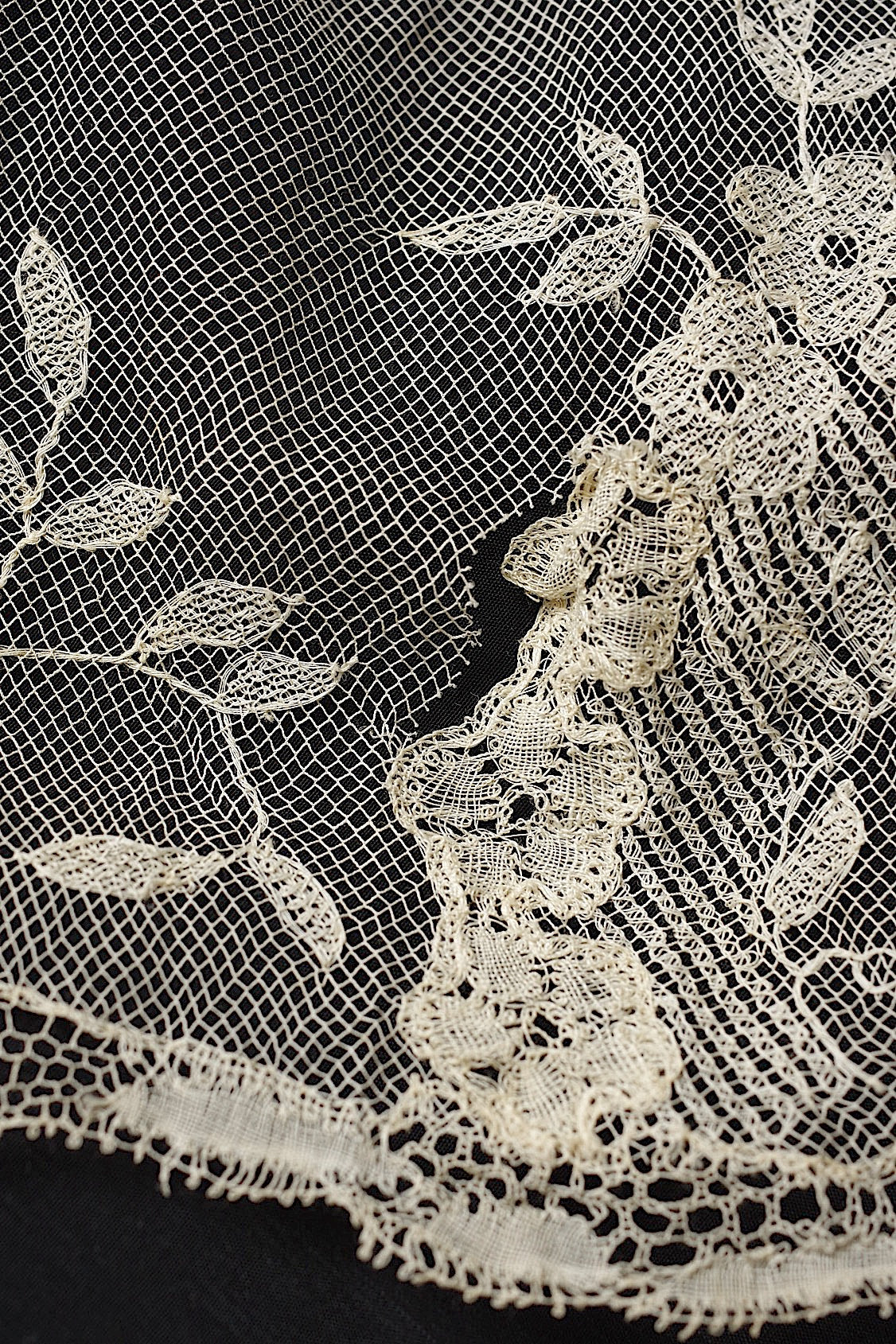 アンティークレース　dentelle ancienne　レースショール