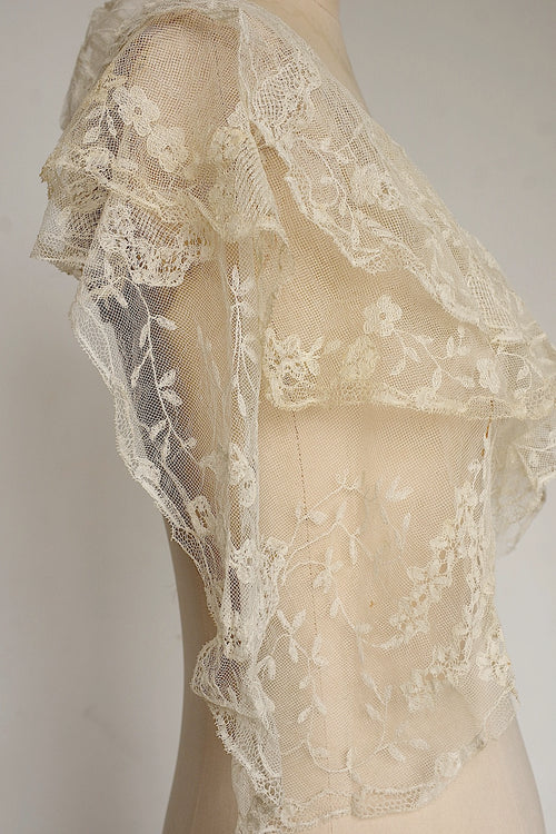 アンティークレース　dentelle ancienne　レースショール
