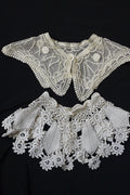Lot de cols pour enfants en dentelle ancienne