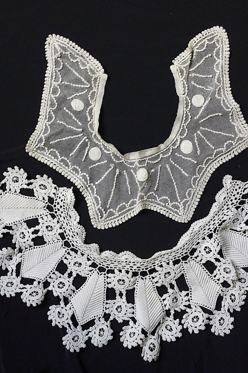 Lot de cols pour enfants en dentelle ancienne
