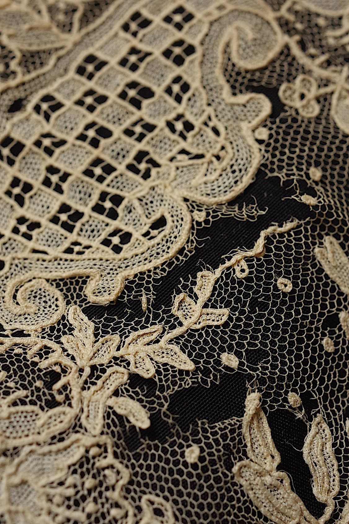 アンティークレース　dentelle ancienne　19世紀レースlot 素材用
