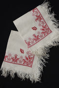 アンティークナプキン　linge de maison ancien　アザミ