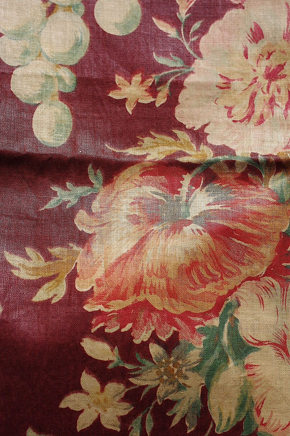 Tissu ancien Chintz