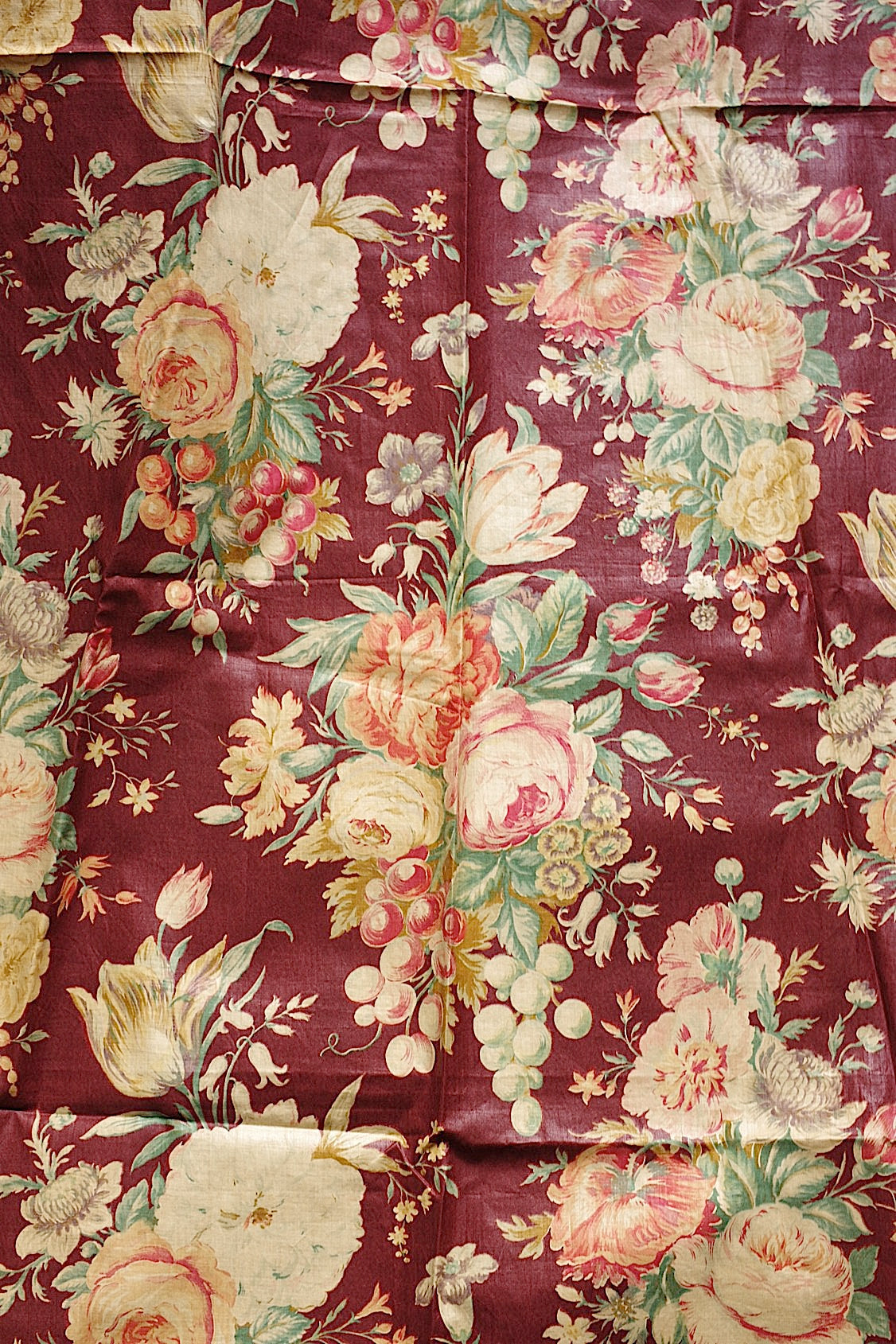 Tissu ancien Chintz