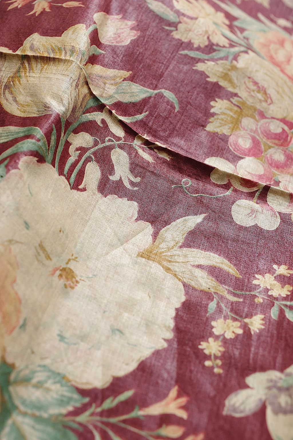 Tissu ancien Chintz