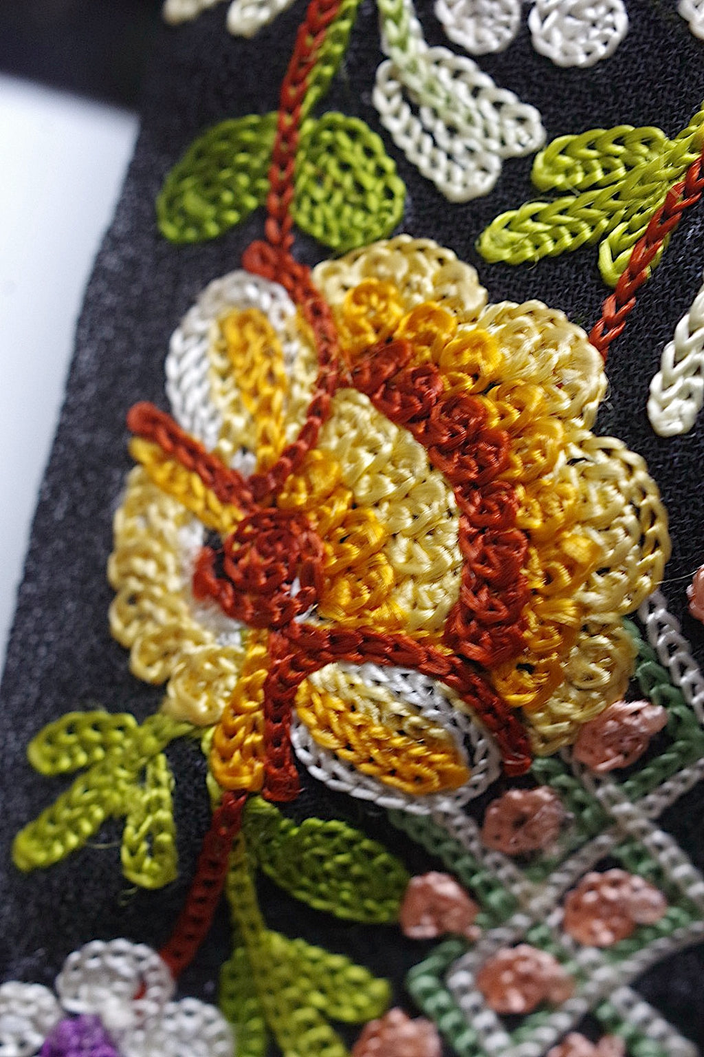 Ruban ancien ruban ancien broderie