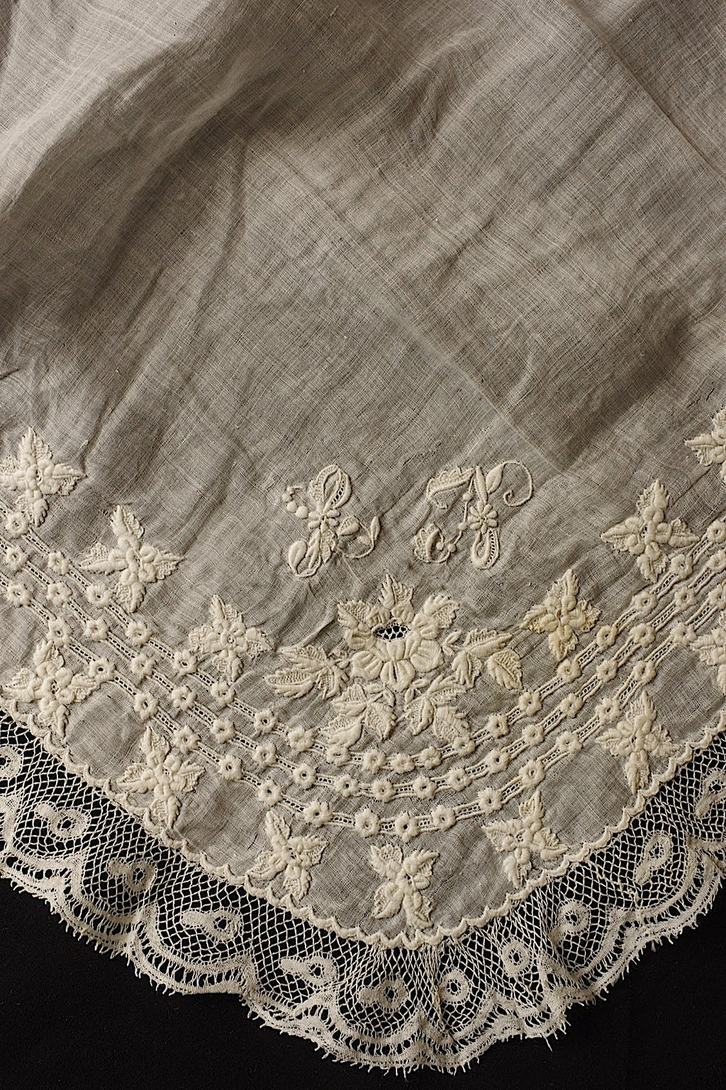 Pañuelo antiguo mouchoir ancien 2