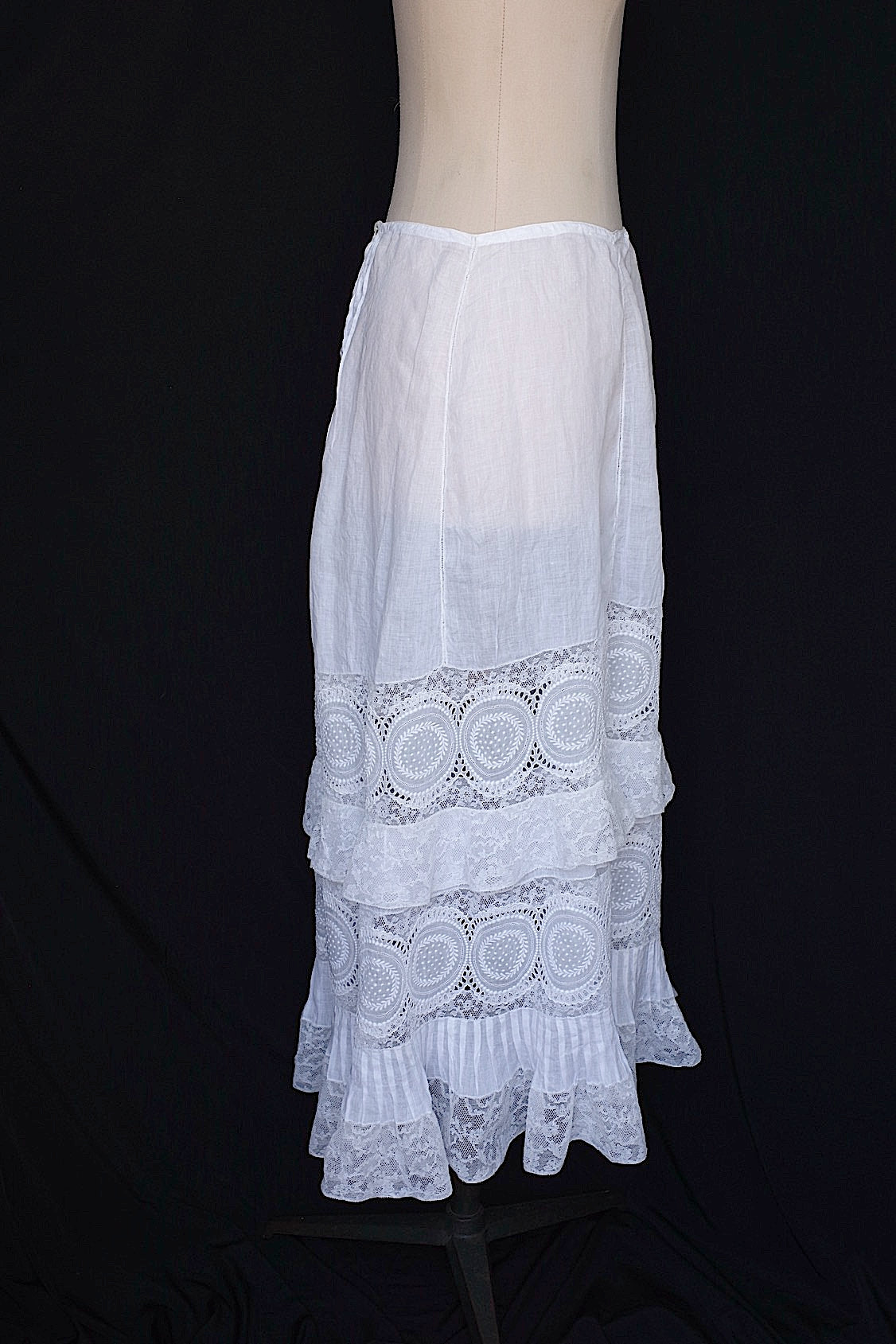 アンティークレーススカート vêtement antique skirt - .FR a l'epoque